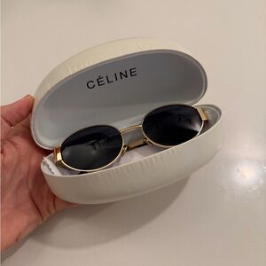 Céline Oval Sunglasses with Case